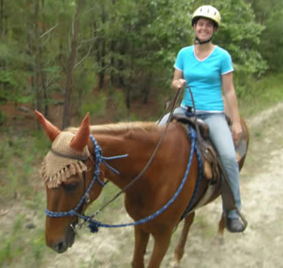 Jessica Parker and Star, American Saddlebred